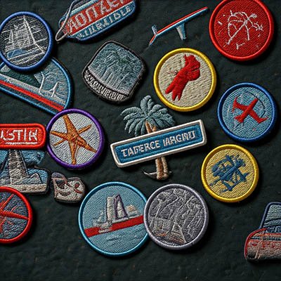 embroidered badges